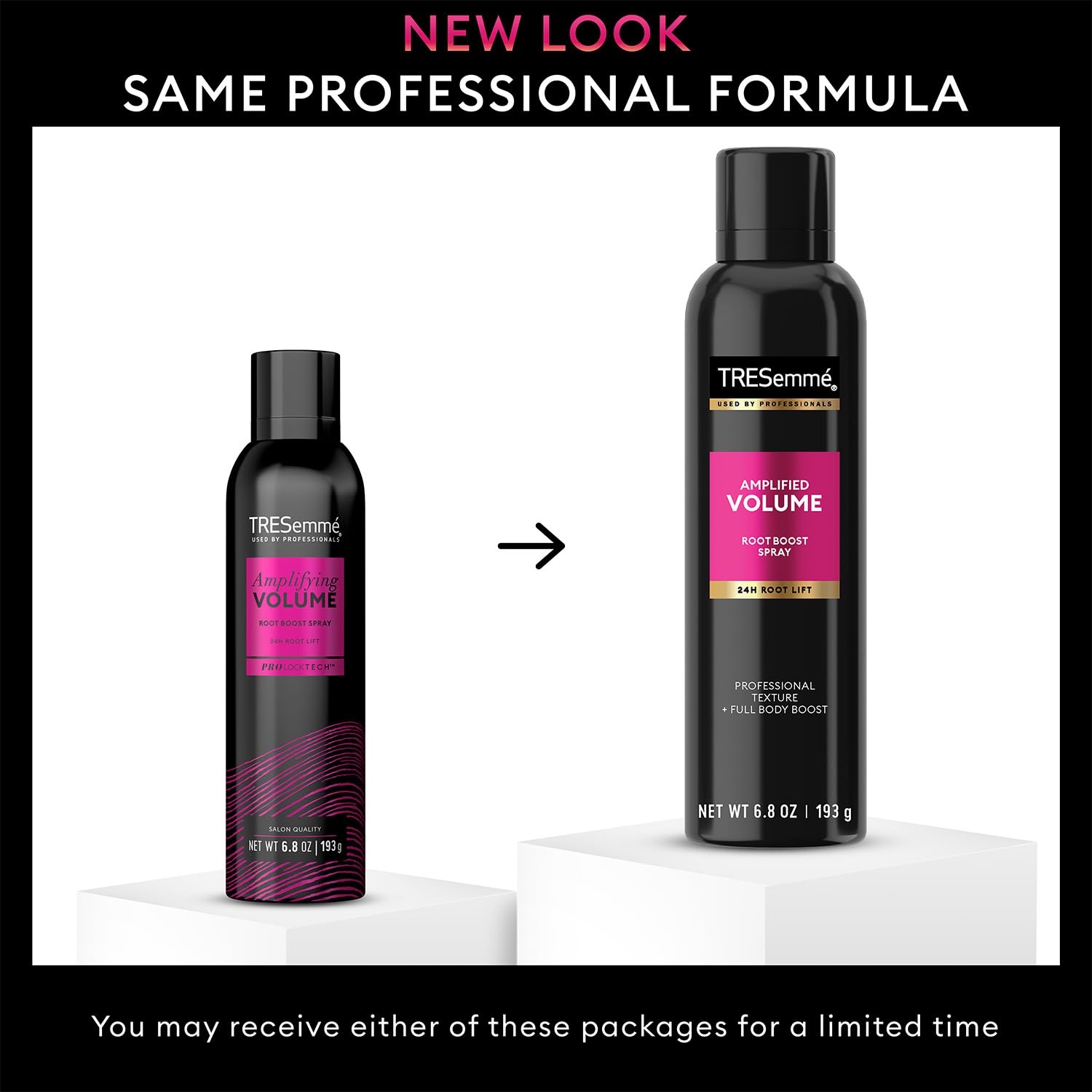 TRESemmé Amplified Volume Finishing Hairspray & Root Boost Spray – 24H Lift