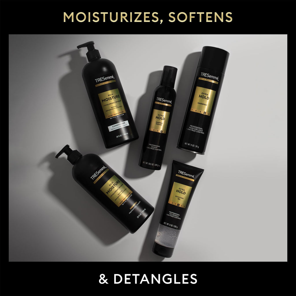 TRESemmé Shaping Mousse Travel-Size Extra Hold 12-Pack – Moisturizing Hair Mousse for Sculpting, 24H Frizz Control, 2 oz Each
