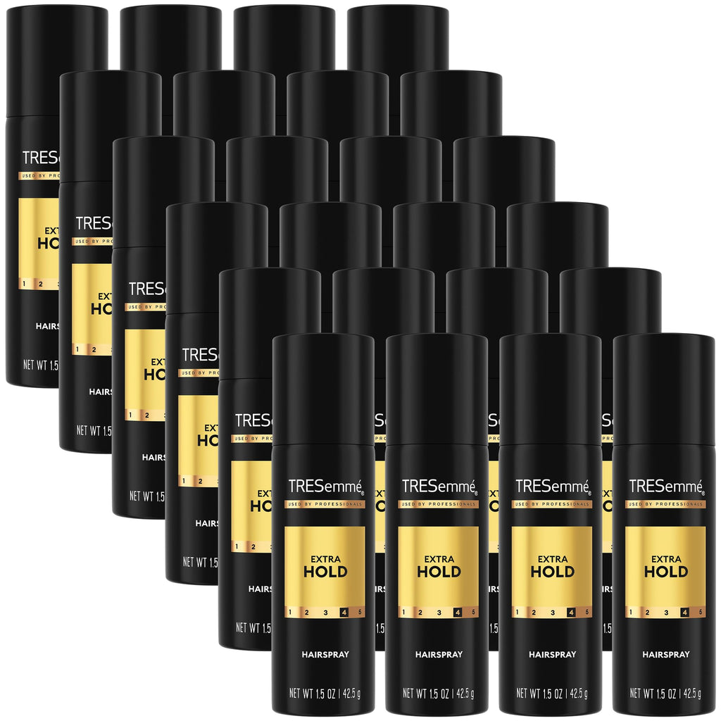 TRESemmé Travel Hairspray Extra Hold – 24-Pack, On-the-Go Frizz & Humidity Protection