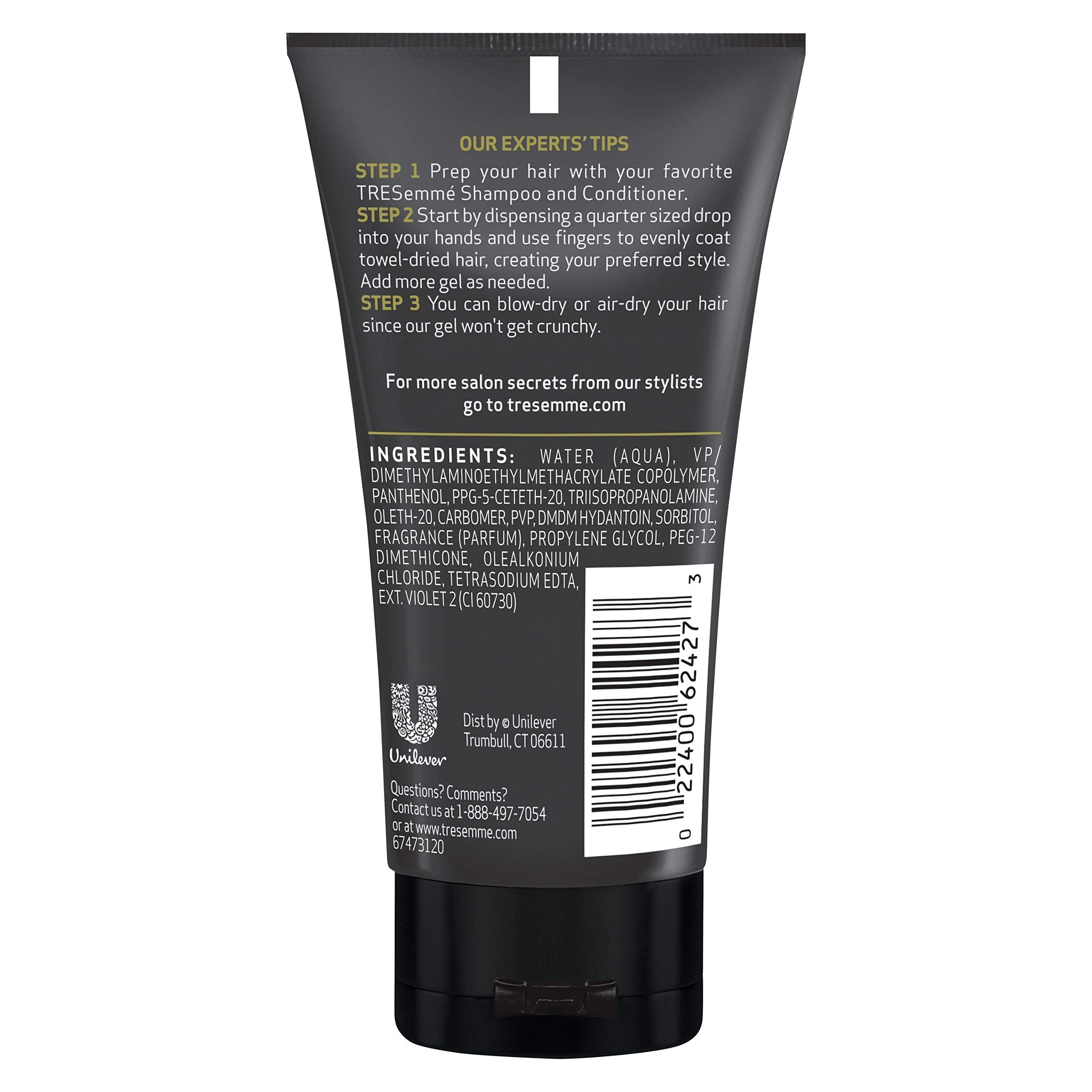 TRESemmé Tres Gel Extra Firm Control Hair Gel – 2 oz (3-Pack)