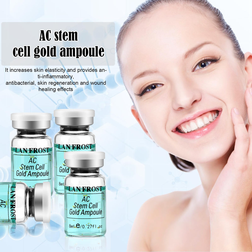 TRESSON BB Facial Glow Starter Kit – Serum with Hyaluronic Acid & AC Stem Cell Gold Ampoules (12 Vials)