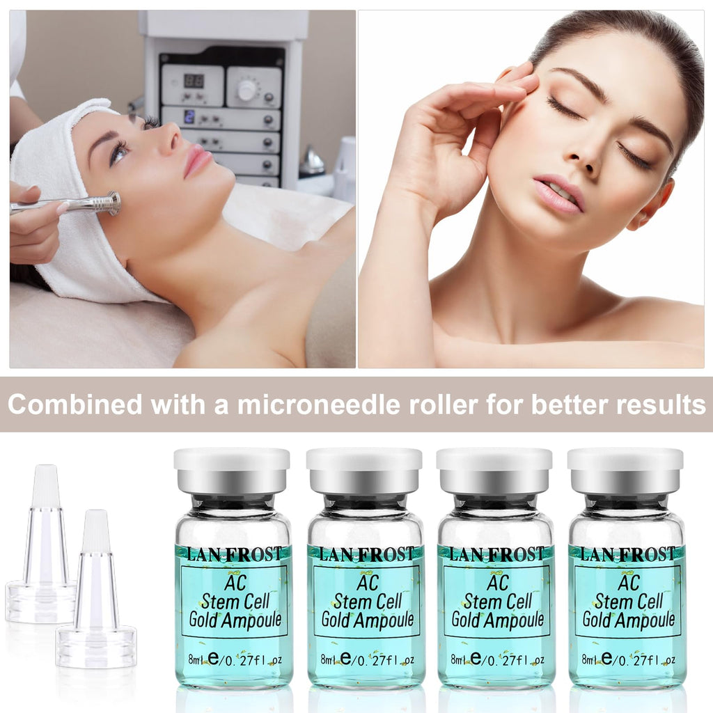 TRESSON BB Facial Glow Starter Kit – Serum with Hyaluronic Acid & AC Stem Cell Gold Ampoules (12 Vials)
