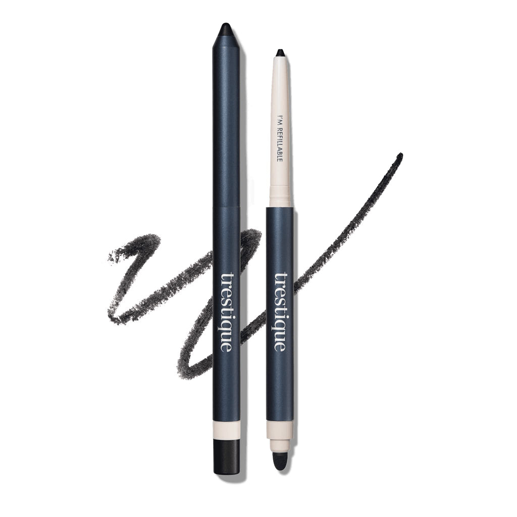 TRE'STIQUE Eyeliner — Refillable, Long-Lasting Eye Pencil with Built-In Smudger & Sharpener | Clean Beauty
