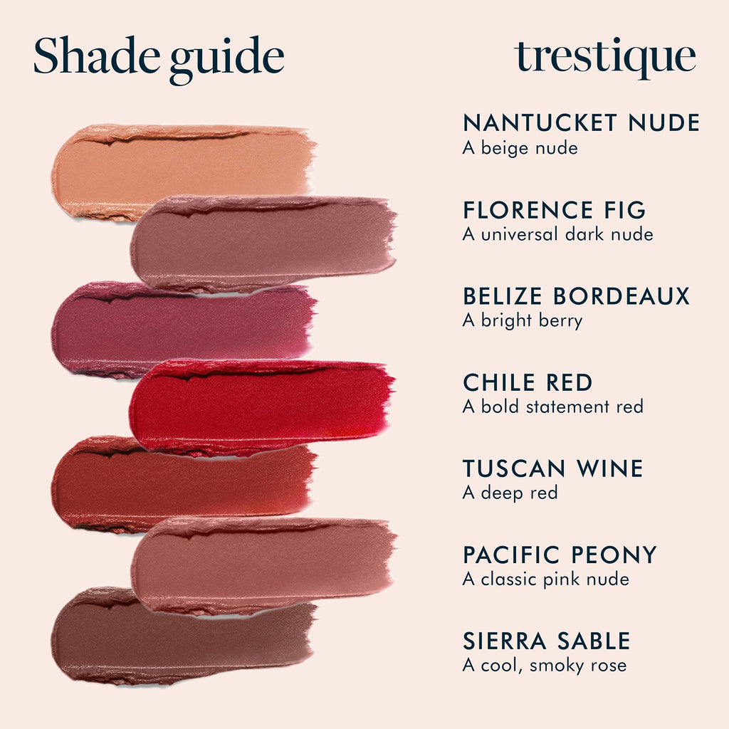 TRE'STIQUE Matte Lip Crayon — 2-in-1 Lip Kit with Built-In Lip Balm (Sierra Sable Refillable)