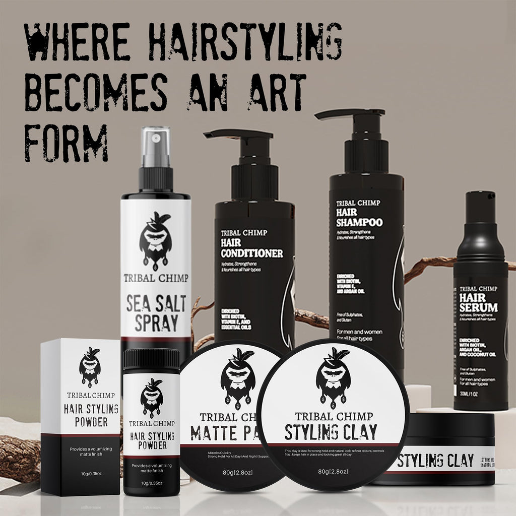 Tribal Chimp Matte Hair Styling Paste – Medium to Strong Hold, Matte Finish, 80g