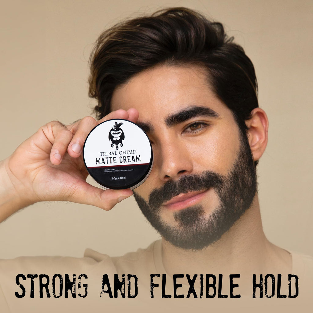 Tribal Chimp Matte Hair Styling Paste – Medium to Strong Hold, Matte Finish, 80g