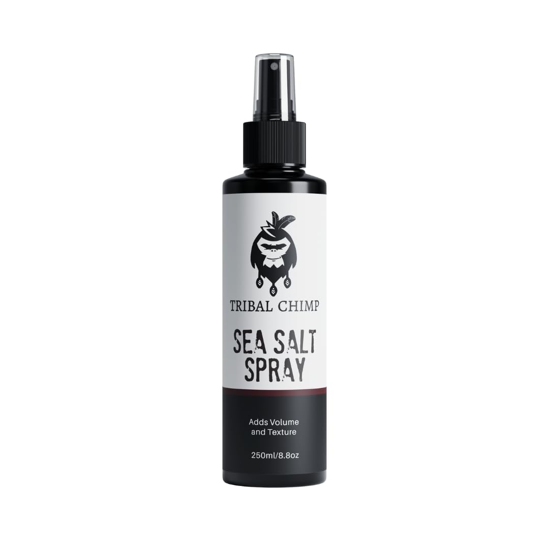Tribal Chimp Sea Salt Spray for Men – 250ml, Volumize & Texturize Waves (Non-Toxic)