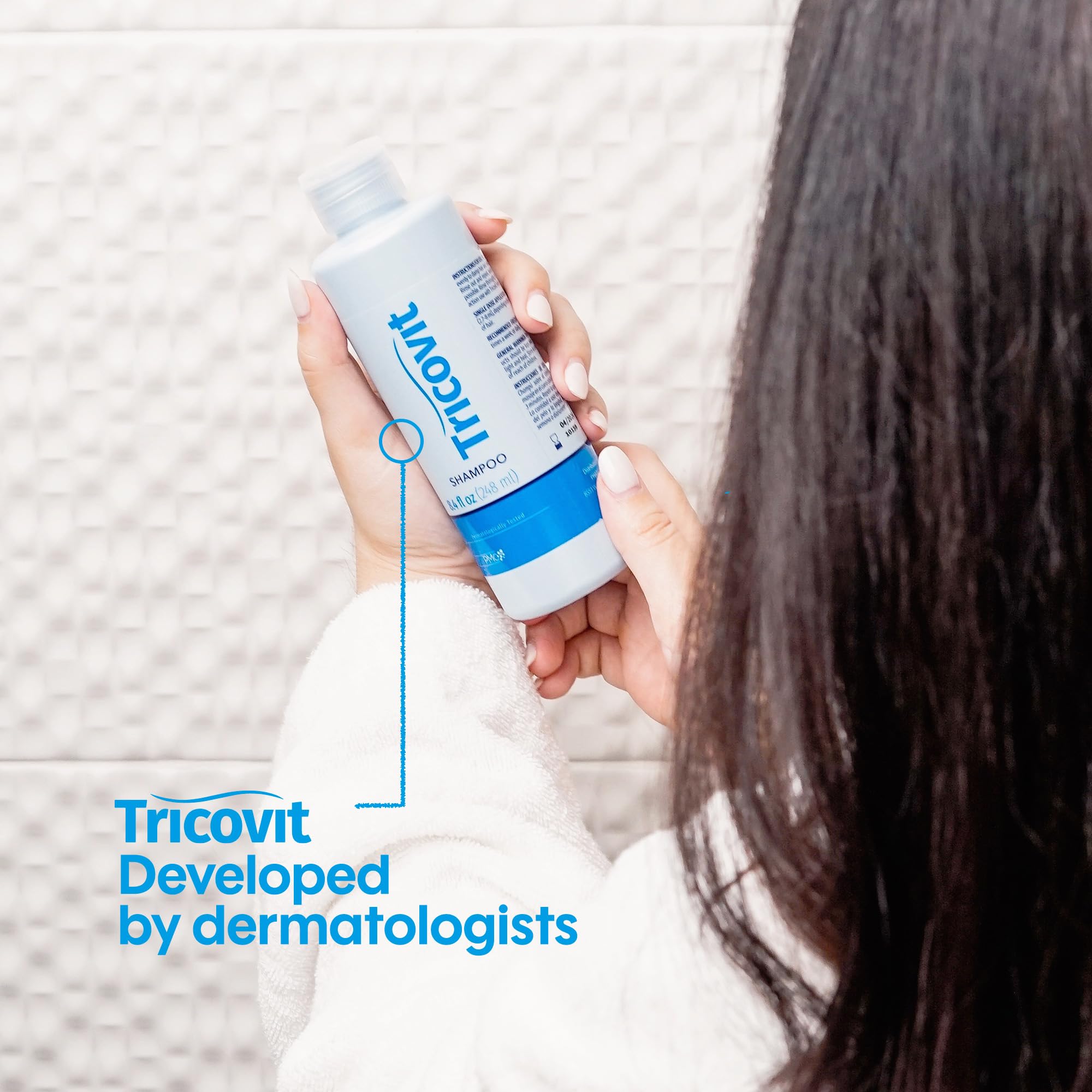 Tricovit Hair Growth Shampoo for Women & Men – Scalp Treatment, Hydration & Regeneration (8.4 oz)
