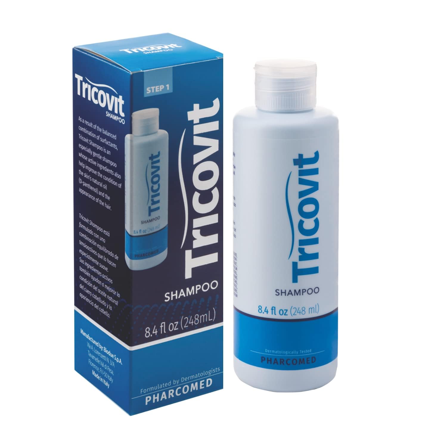 Tricovit Hair Growth Shampoo for Women & Men – Scalp Treatment, Hydration & Regeneration (8.4 oz)