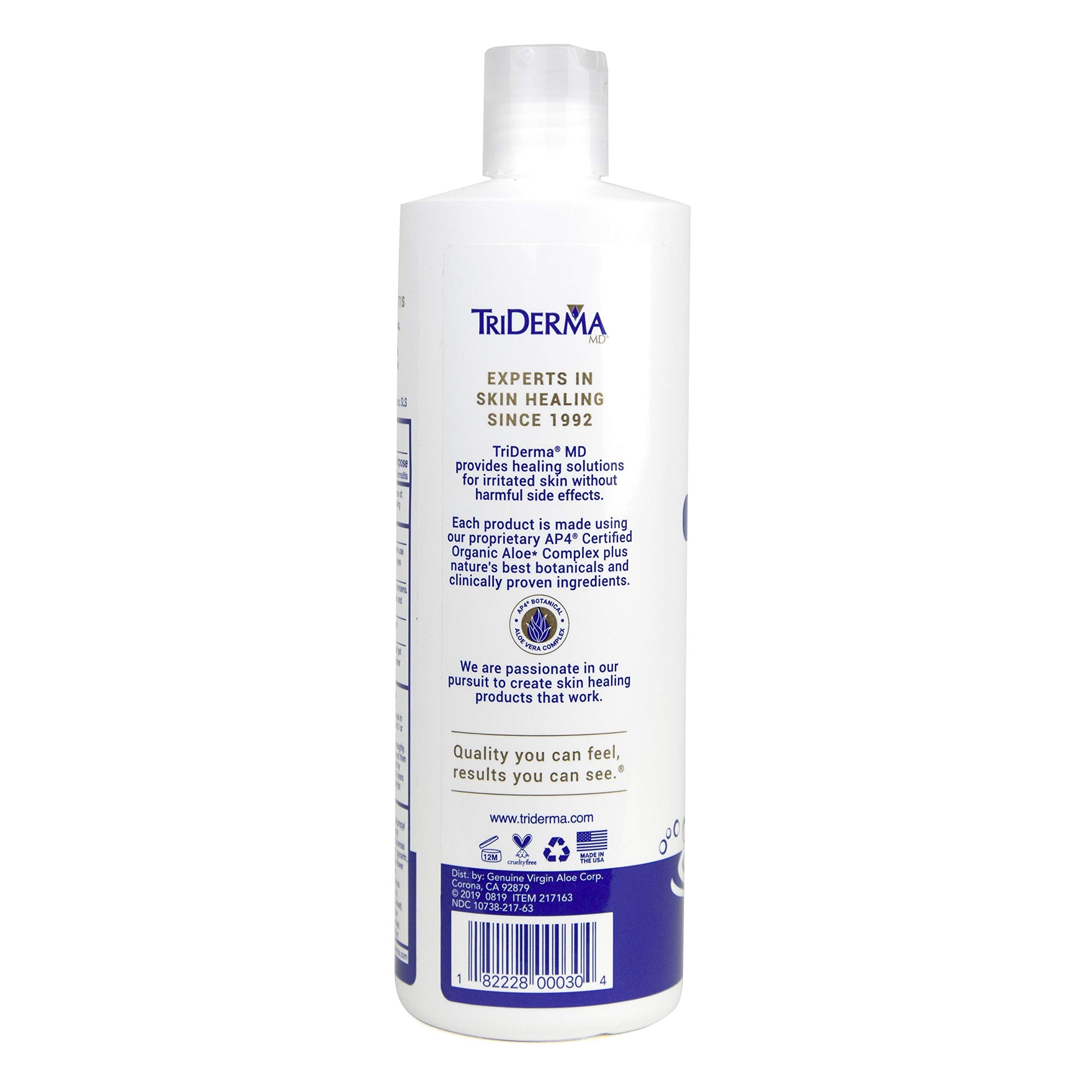 TriDerma Psoriasis Control Body Wash – 2% Salicylic Acid & AP4 Aloe Gel, 16 oz