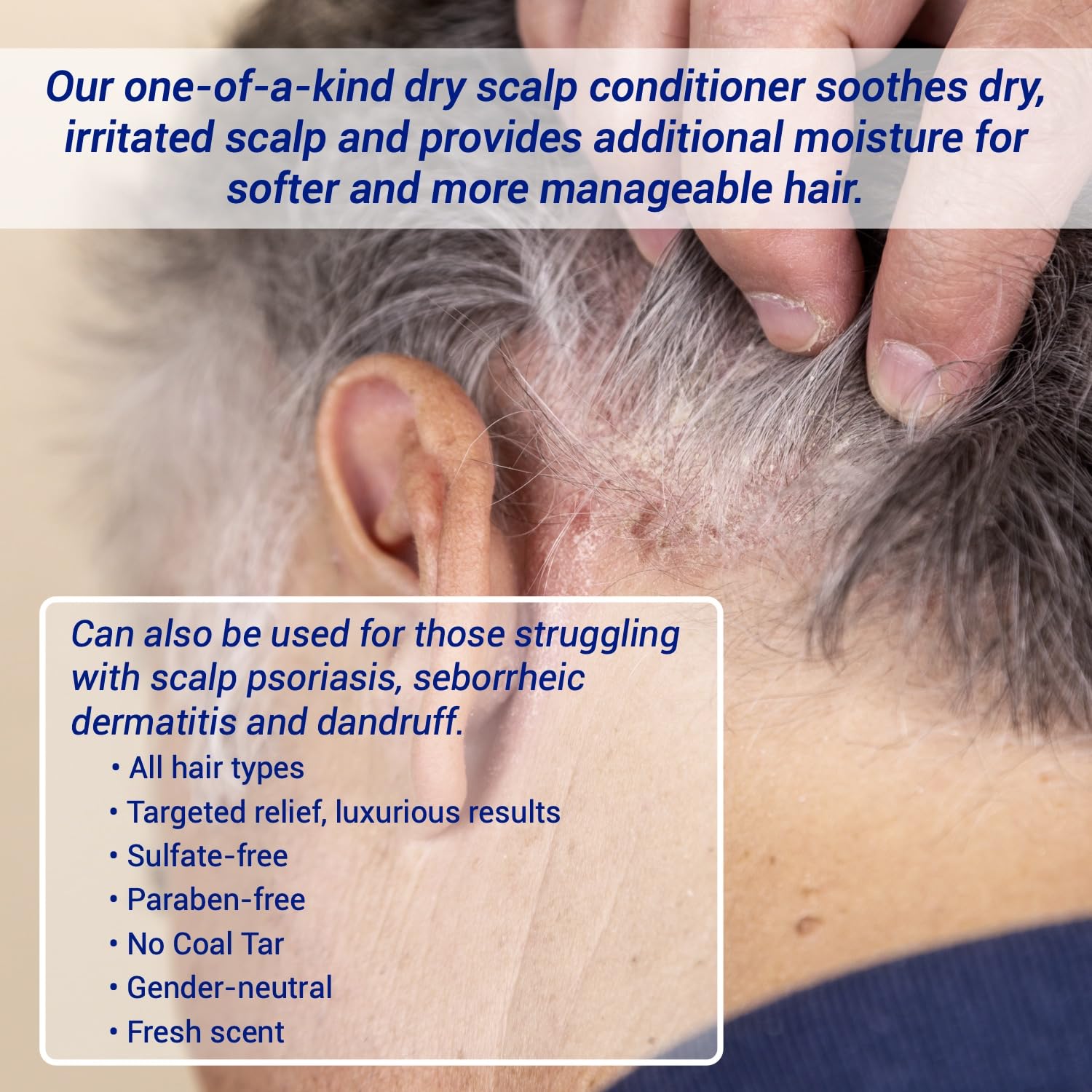 TriDerma Dry Scalp Control Deep Moisturizing Hair Conditioner – Salon Quality Treatment