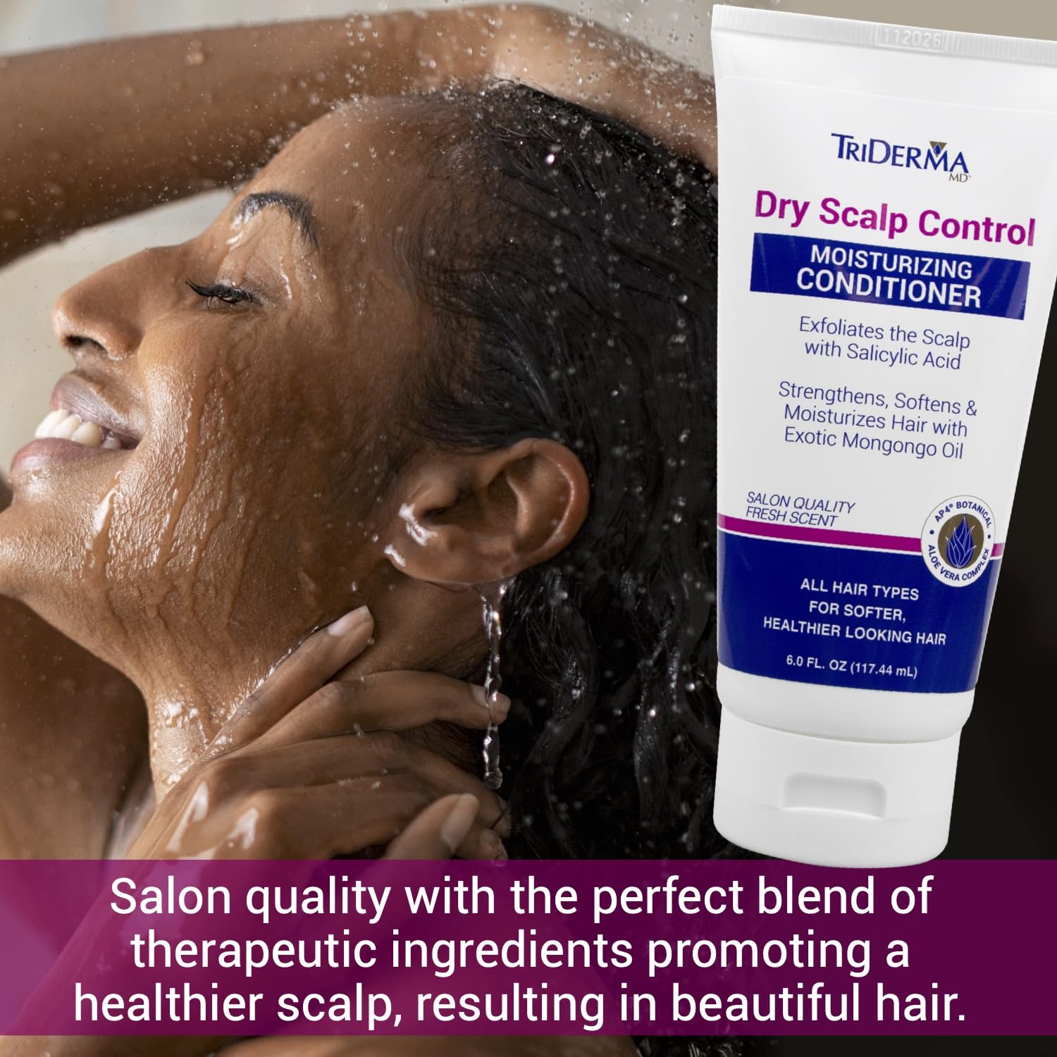 TriDerma Dry Scalp Control Deep Moisturizing Hair Conditioner – Salon Quality Treatment