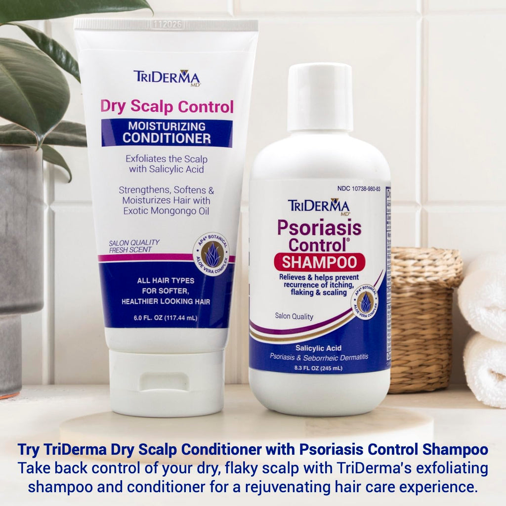TriDerma Dry Scalp Control Deep Moisturizing Hair Conditioner – Salon Quality Treatment