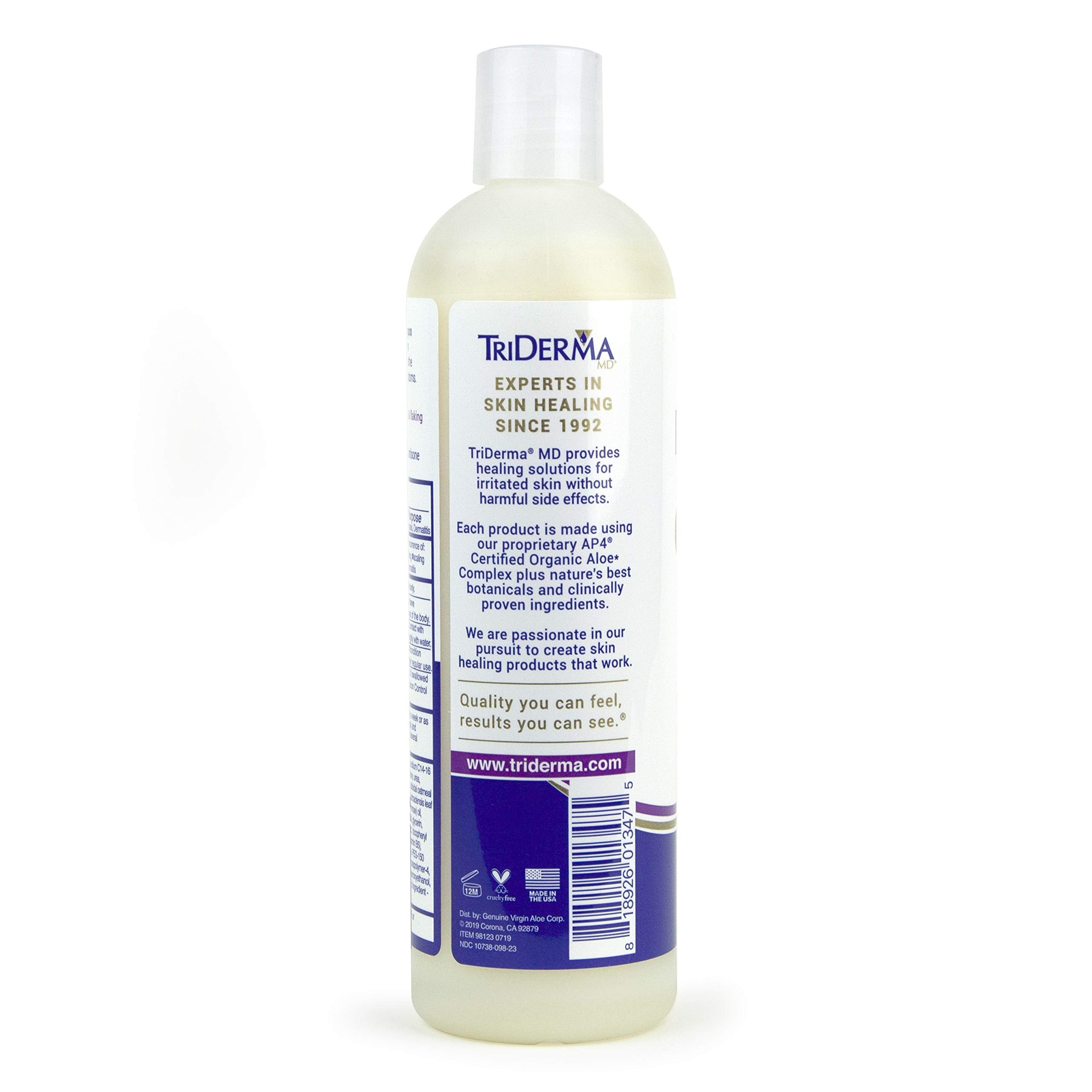 TriDerma Psoriasis Control Scalp Exfoliator Shampoo – 3% Salicylic Acid & Rosemary | No Coal Tar
