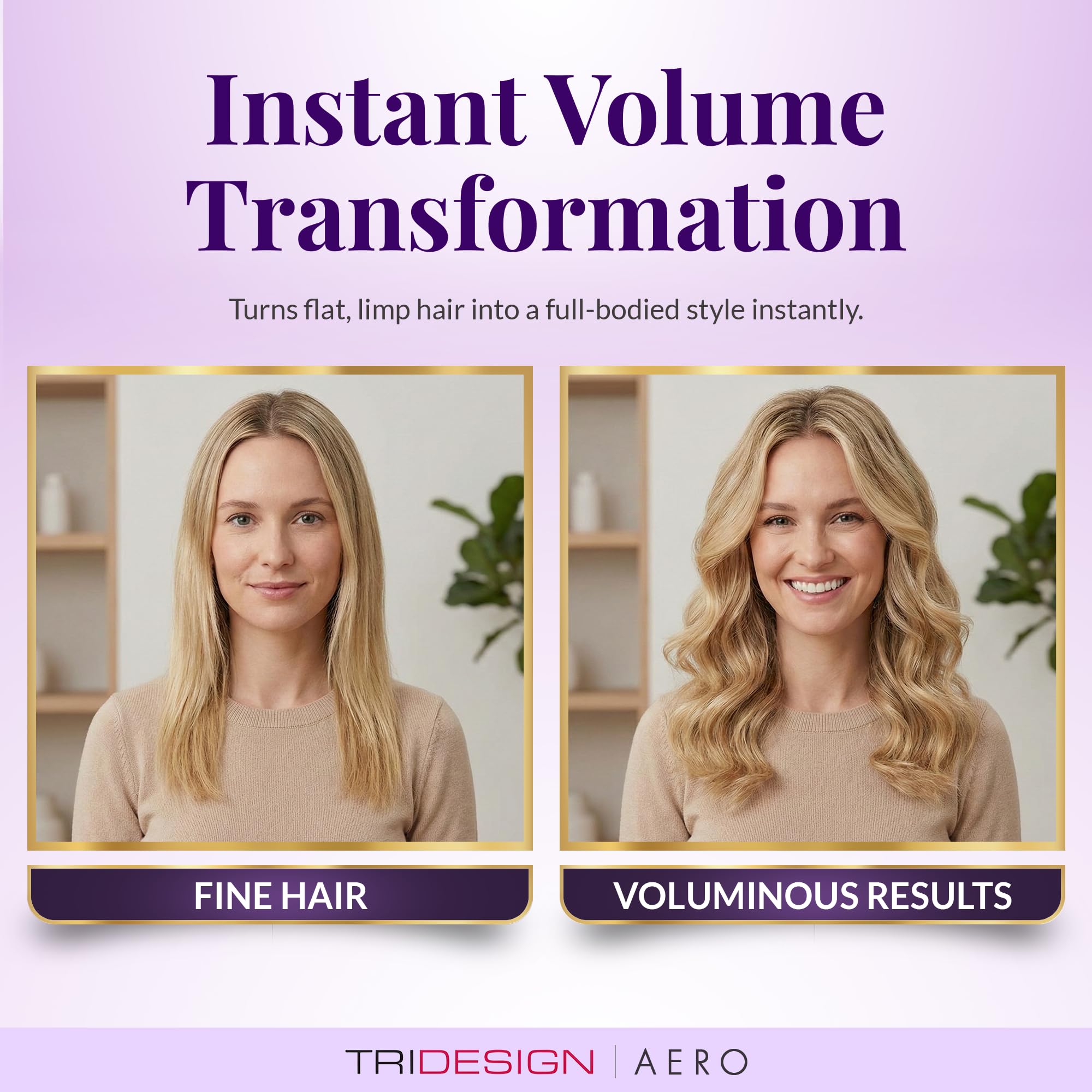 TRIDESIGN Aero Body Infusion Volumizer – Weightless Root Lift & Fullness