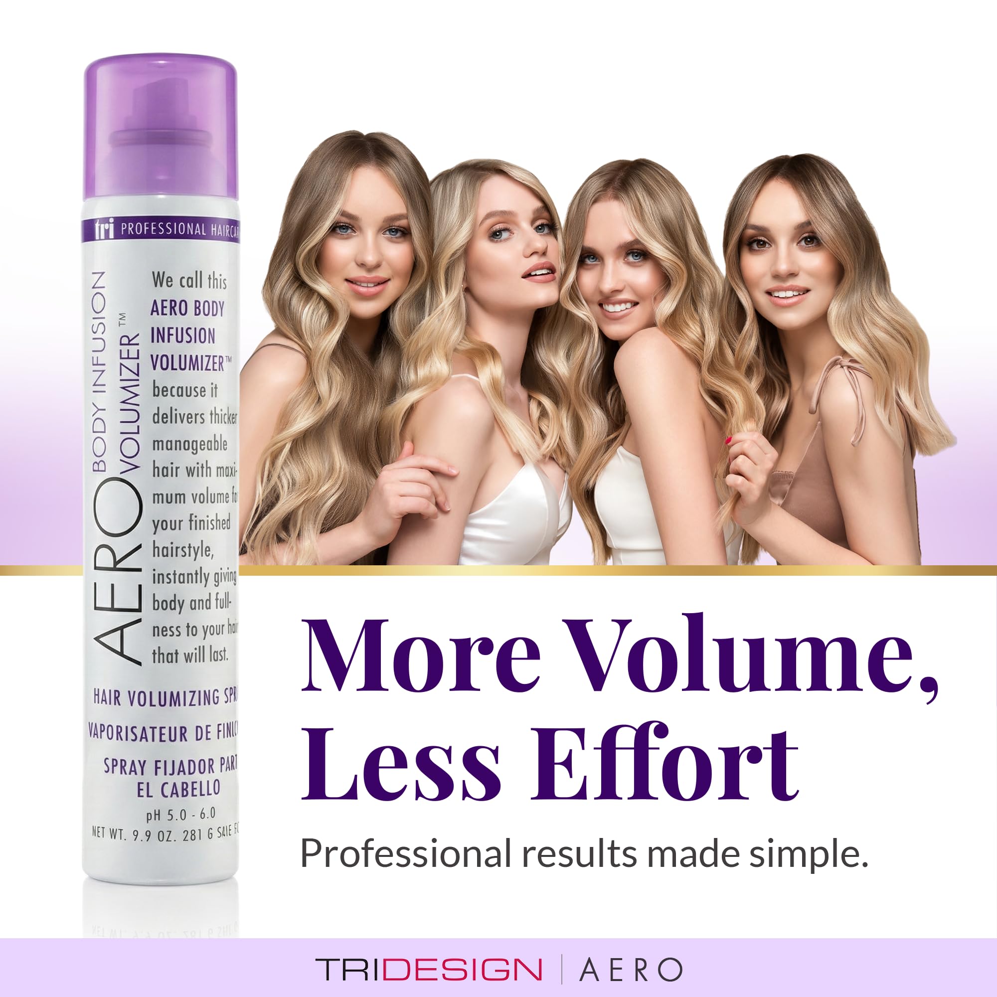 TRIDESIGN Aero Body Infusion Volumizer – Weightless Root Lift & Fullness