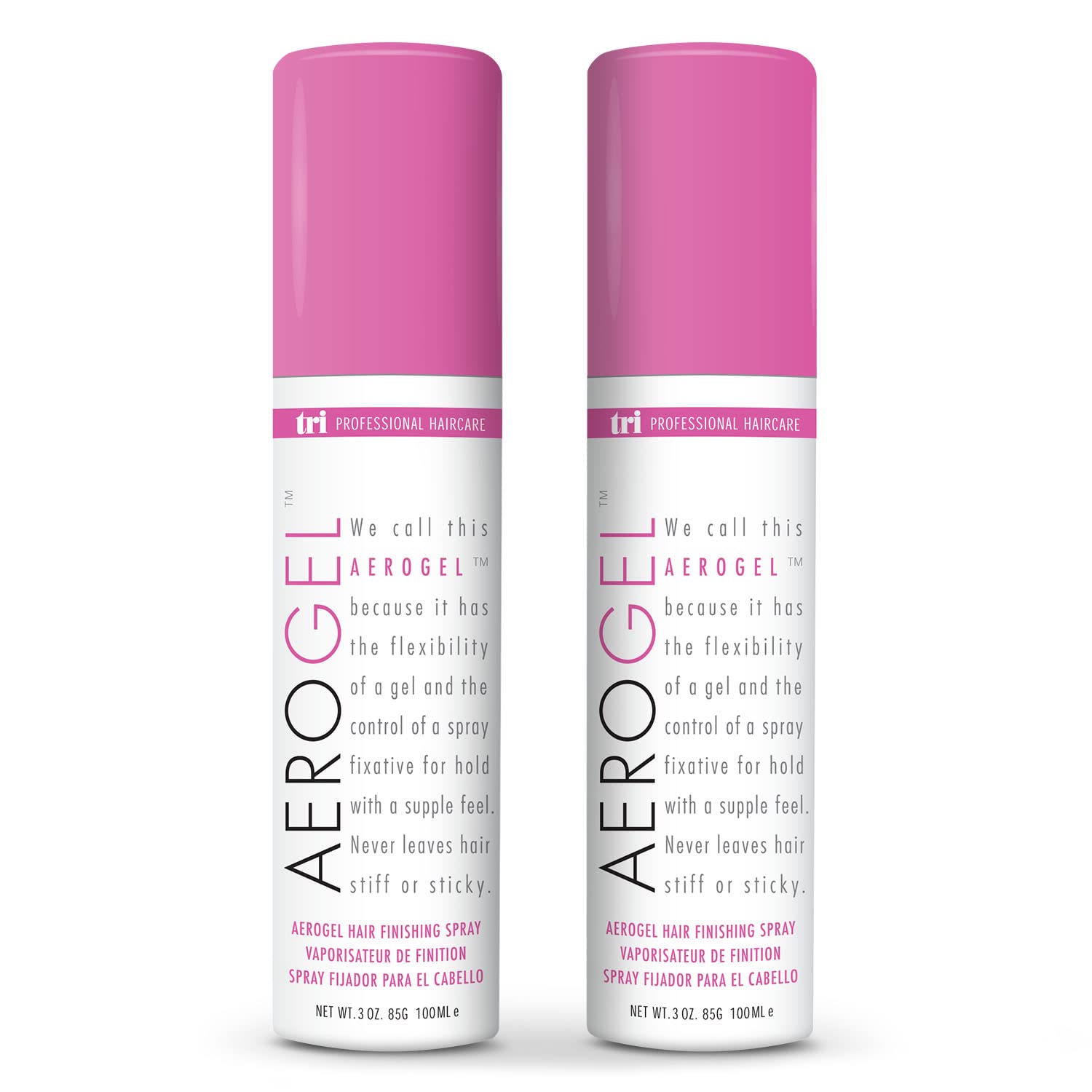 TRIDESIGN Aerogel Hairspray – Strong, Flexible Hold, Shine, and Volume (Travel Size 3 Oz)
