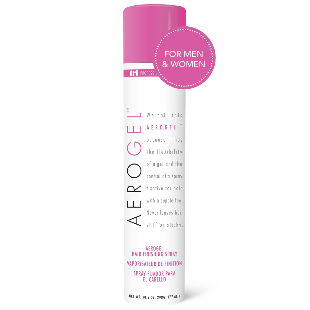 TRIDESIGN Aerogel Hairspray – Strong, Flexible Hold for All Hair Types | 10.5 oz