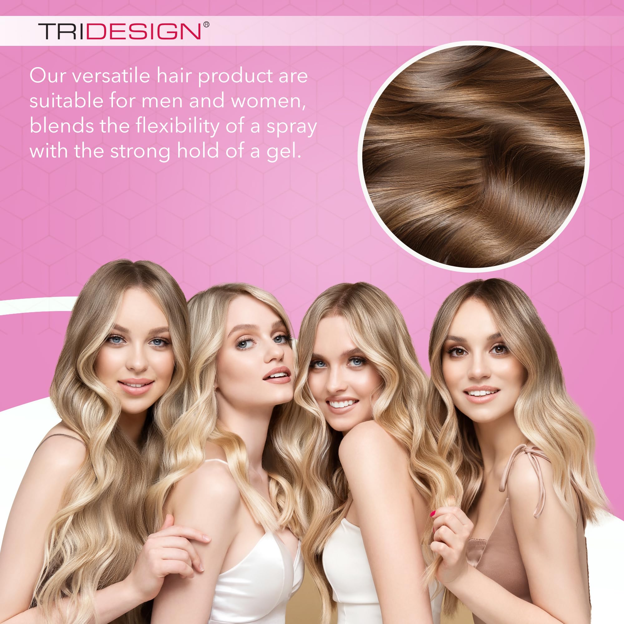 TRIDESIGN TRI Design Aerogel Hairspray – Strong Hold, Flexible Styling, 6-Pack (10.5 oz each)