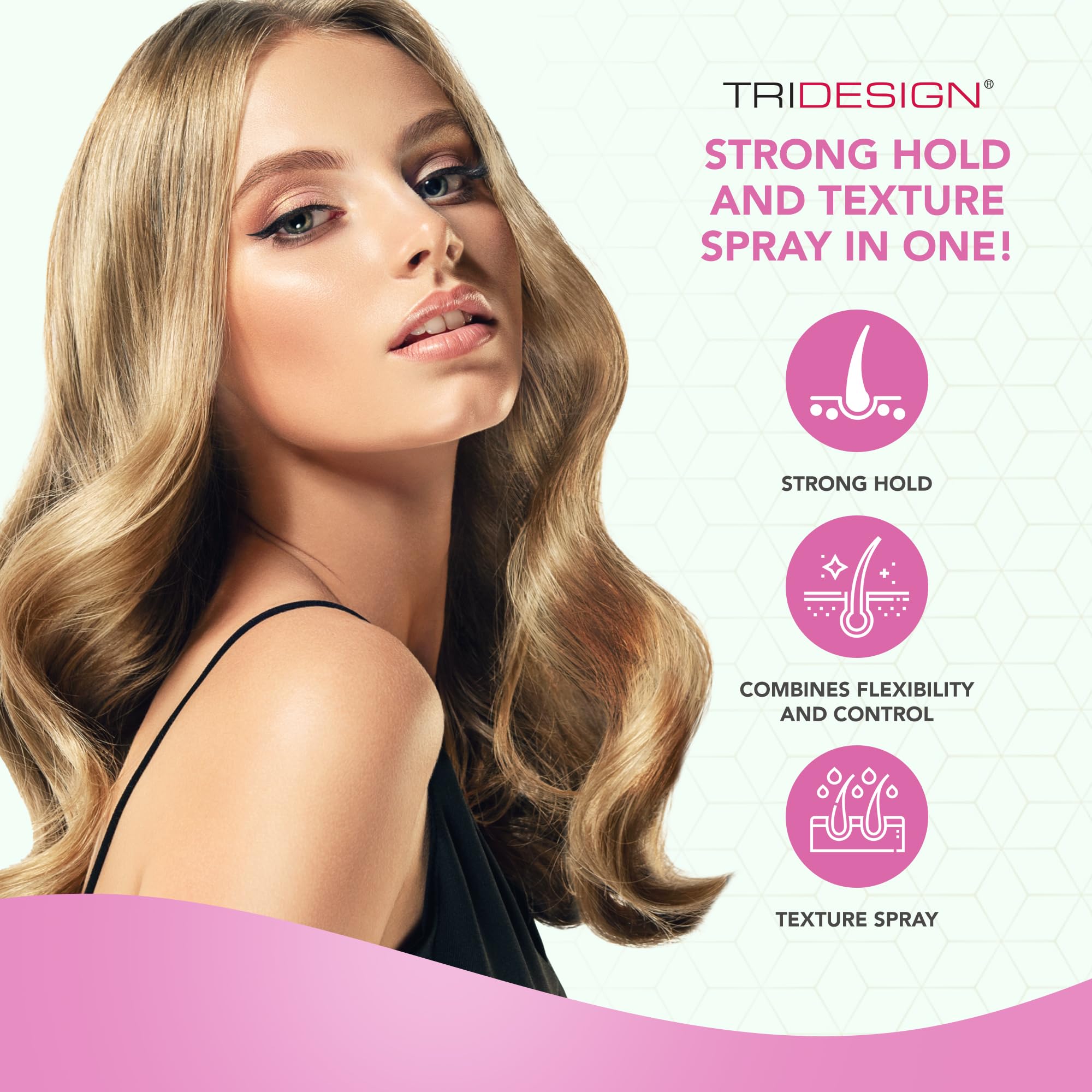 TRIDESIGN TRI Design Aerogel Hairspray – Strong Hold, Flexible Styling, 6-Pack (10.5 oz each)