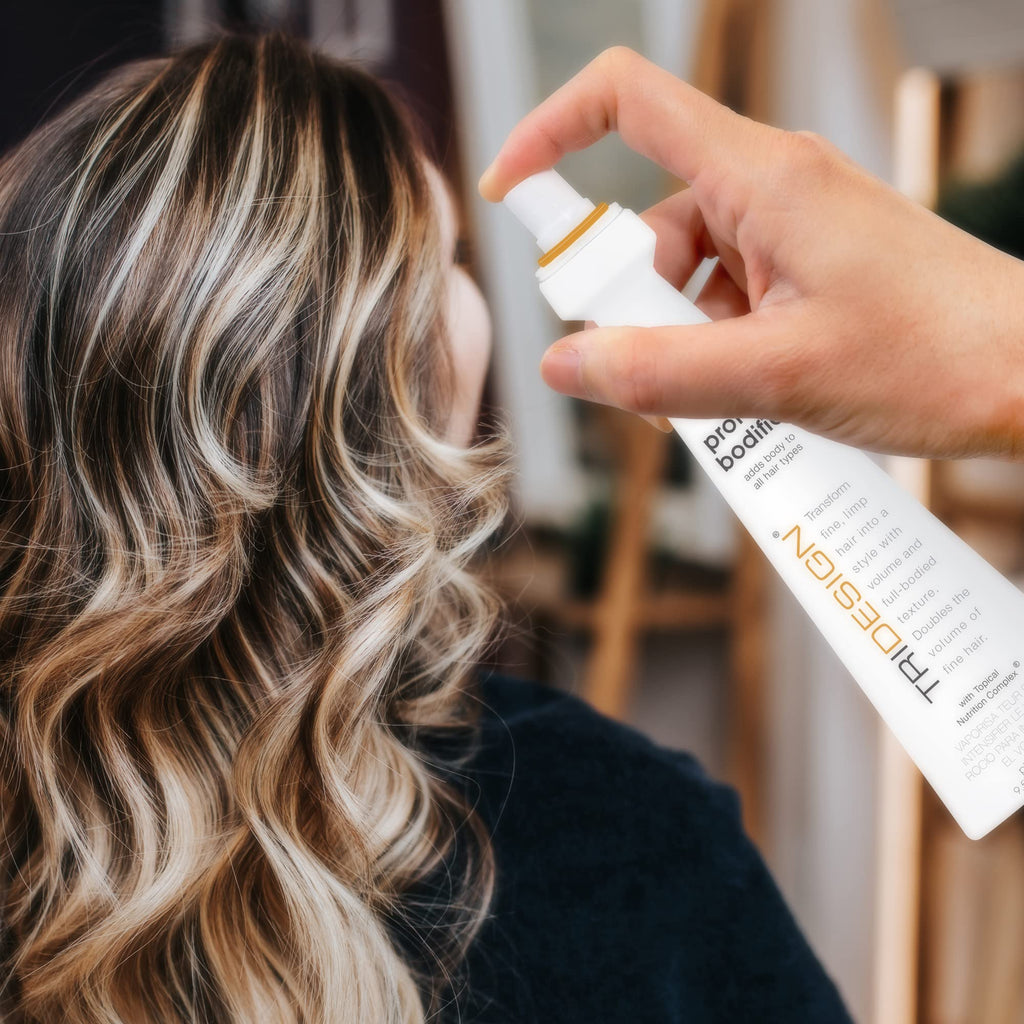 TRIDESIGN Protein Bodifier Hairspray – Volumizing Texture for All Hair Types (9.5 oz)