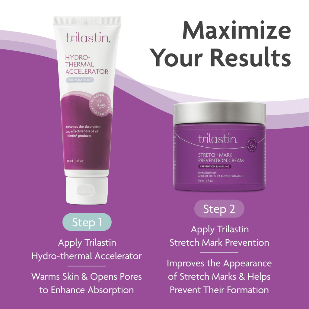 TriLASTIN Hydro-Thermal Accelerator – Vitamin-Infused Moisturizer for Pregnancy & Postpartum Skin