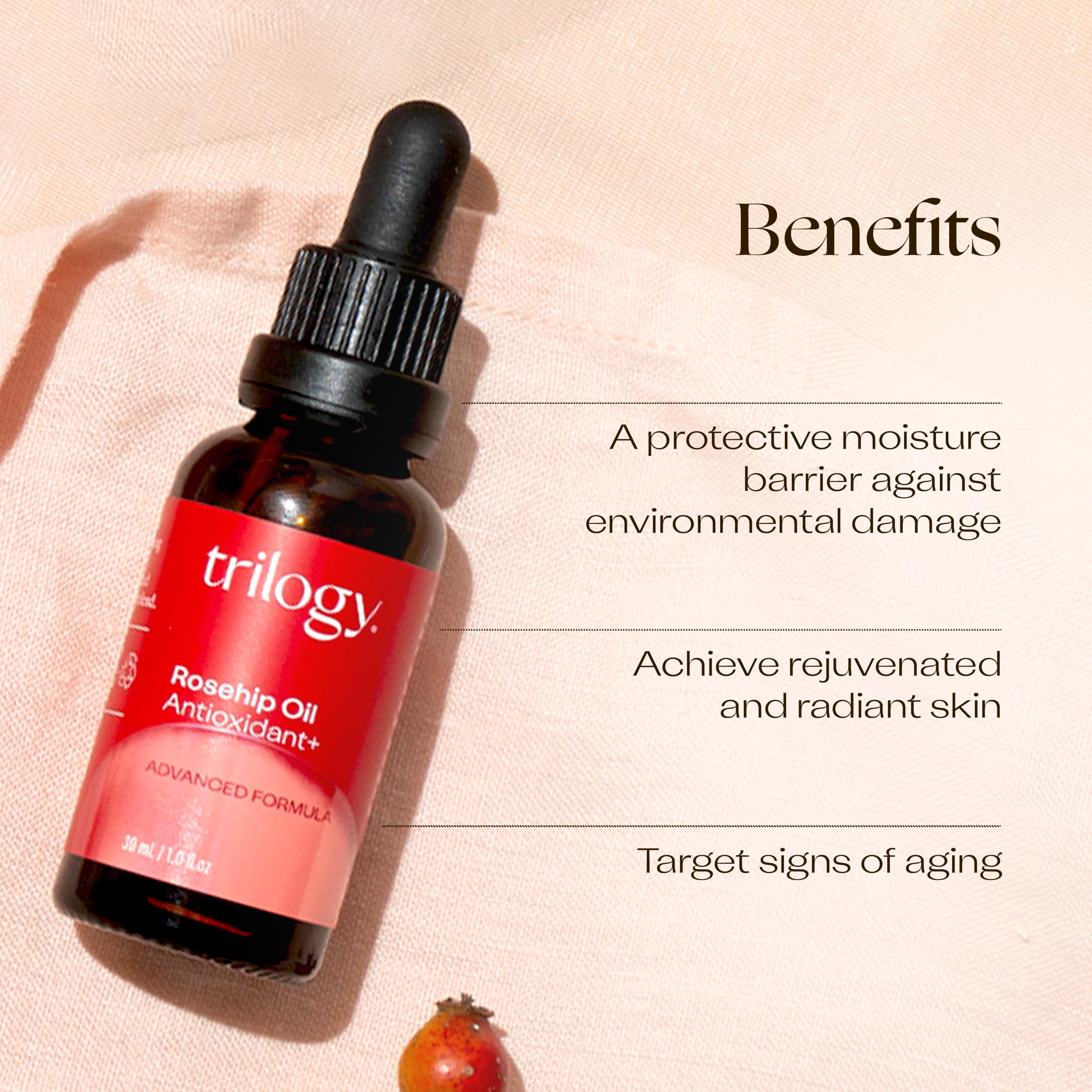 Trilogy Certified Organic Rosehip Oil Antioxidant+ Duo – Nourish & Illuminate Skin
