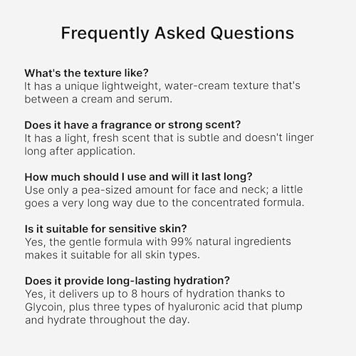 Trilogy Hyaluronic Acid+ Water Cream — Lightweight Hydration with Ceramides & Glycoin (1.69 fl oz)
