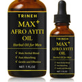 Trineh Max+ Afro Ayiti Oil for Men | Fast-Absorbing Afro Herbal Massage Oil | 1 oz