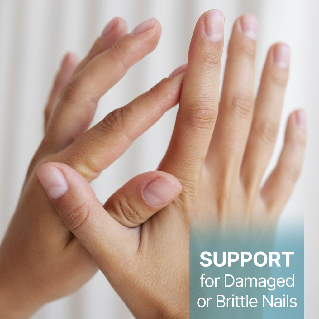Triple Clear HF Nano Nail Strengthener Oil - Plant-Based Nail Therapy for Damaged Nails (0.5 fl oz)