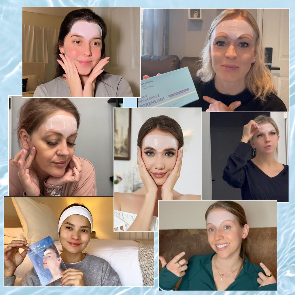 Tripsky Forehead Wrinkle Patches – Collagen Jelly Patches 20pcs