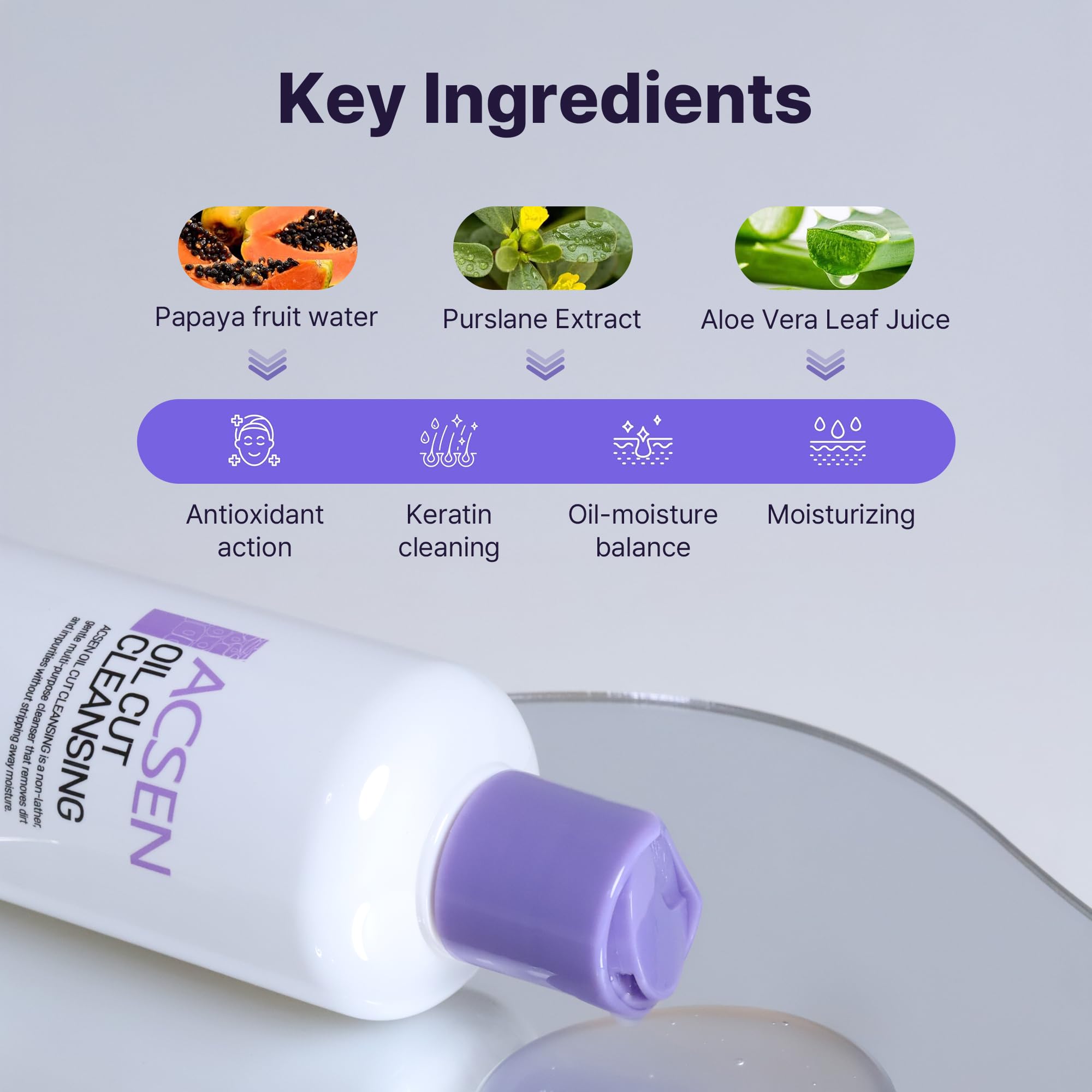 Troiareuke ACSEN Oil Cut Cleansing – Oil-Free Cleanser for Sensitive, Acne-Prone Skin