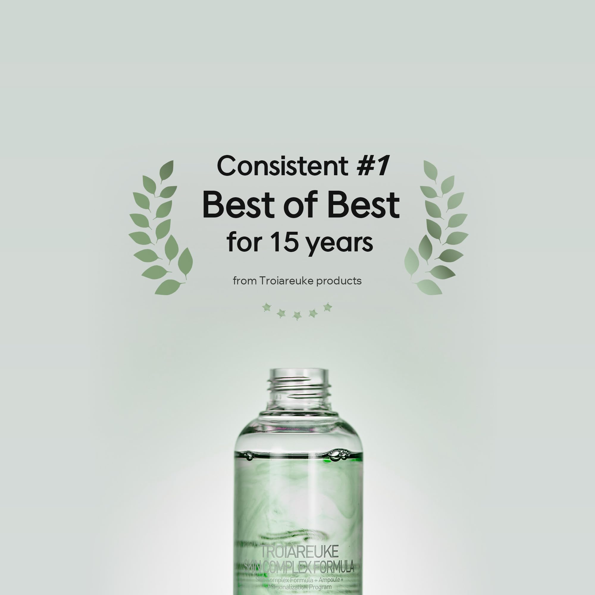 TROIAREUKE H+ Cocktail Ampoule Toner Green – Refreshing Hydration, 6.76 fl oz