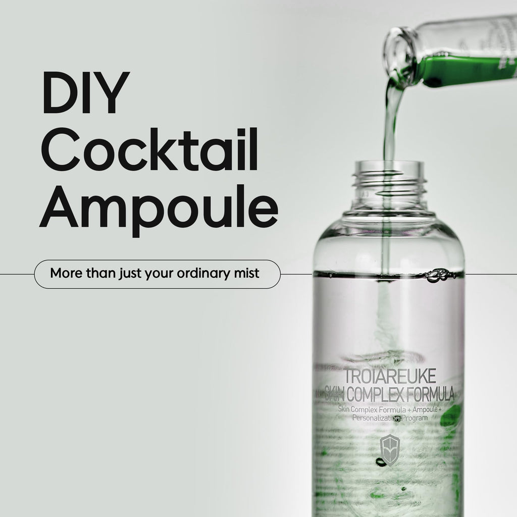 TROIAREUKE H+ Cocktail Ampoule Toner Green – Refreshing Hydration, 6.76 fl oz