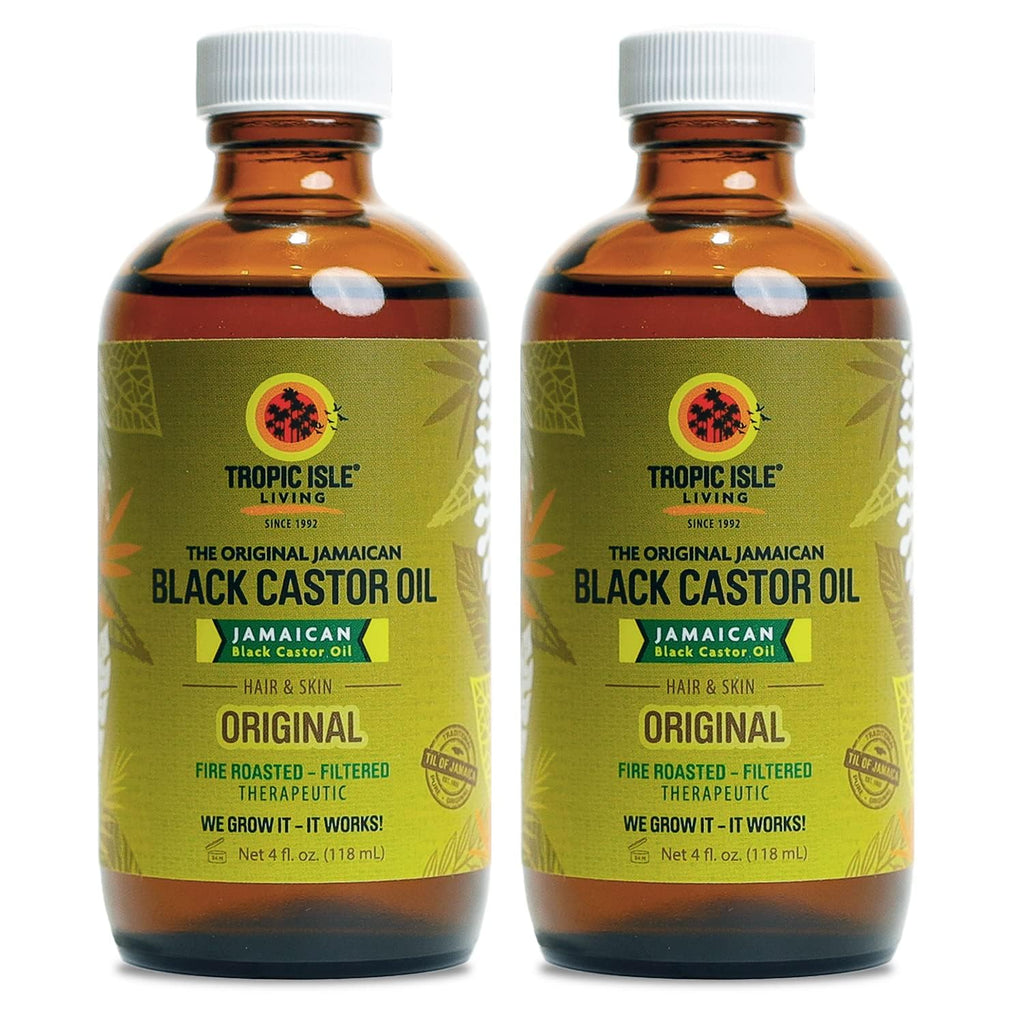 Tropic Isle Living Jamaican Black Castor Oil 118ml – Pack of 2 | Hair & Skin Oil