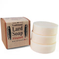 Trout Creek Soaps Traditional Lard Soap – Unscented, Biodegradable, Handmade in USA (3 Bars)