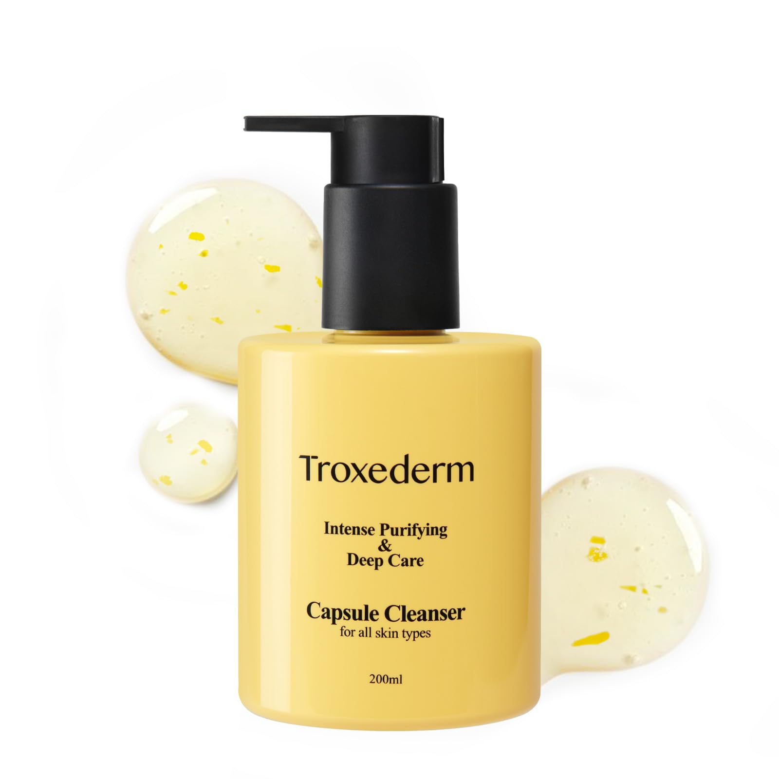 TROXEDERM Collagen Capsule Cleanser – Korean Gel Face Wash with Peptides