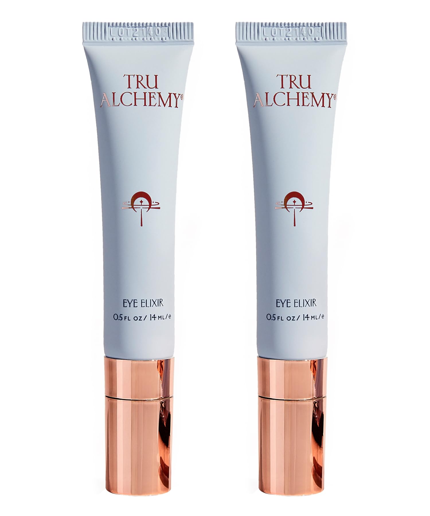 Tru Alchemy Eye Elixir Cooling Eye Treatment Cream - 2-Pack | Caffeine, Hyaluronic Acid, Vitamin C