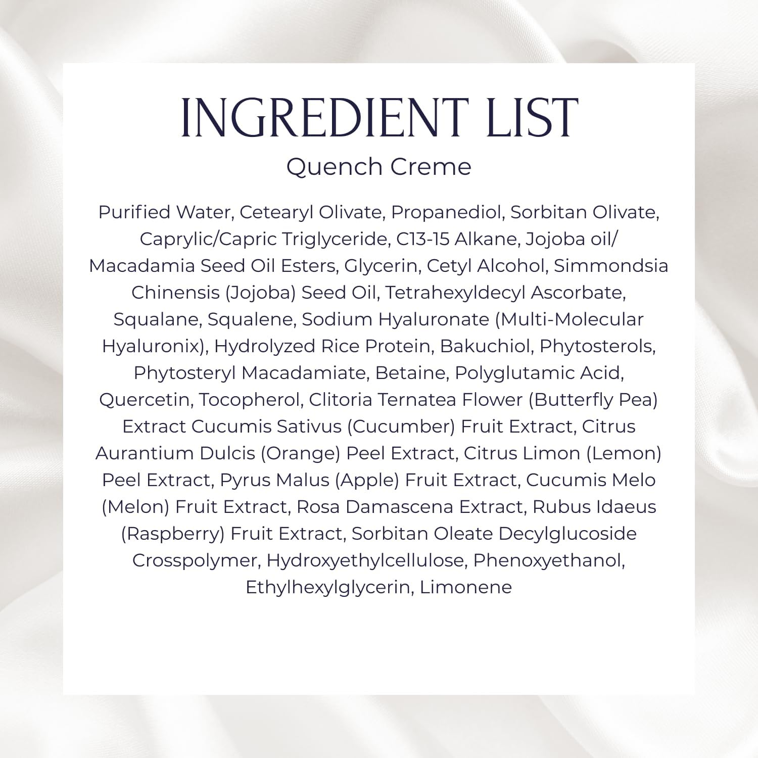 Tru Alchemy Quench Crème Daily Facial Moisturizer | Hyaluronic Acid, Vitamin C & Bakuchiol | Firming Hydration 1.7 oz