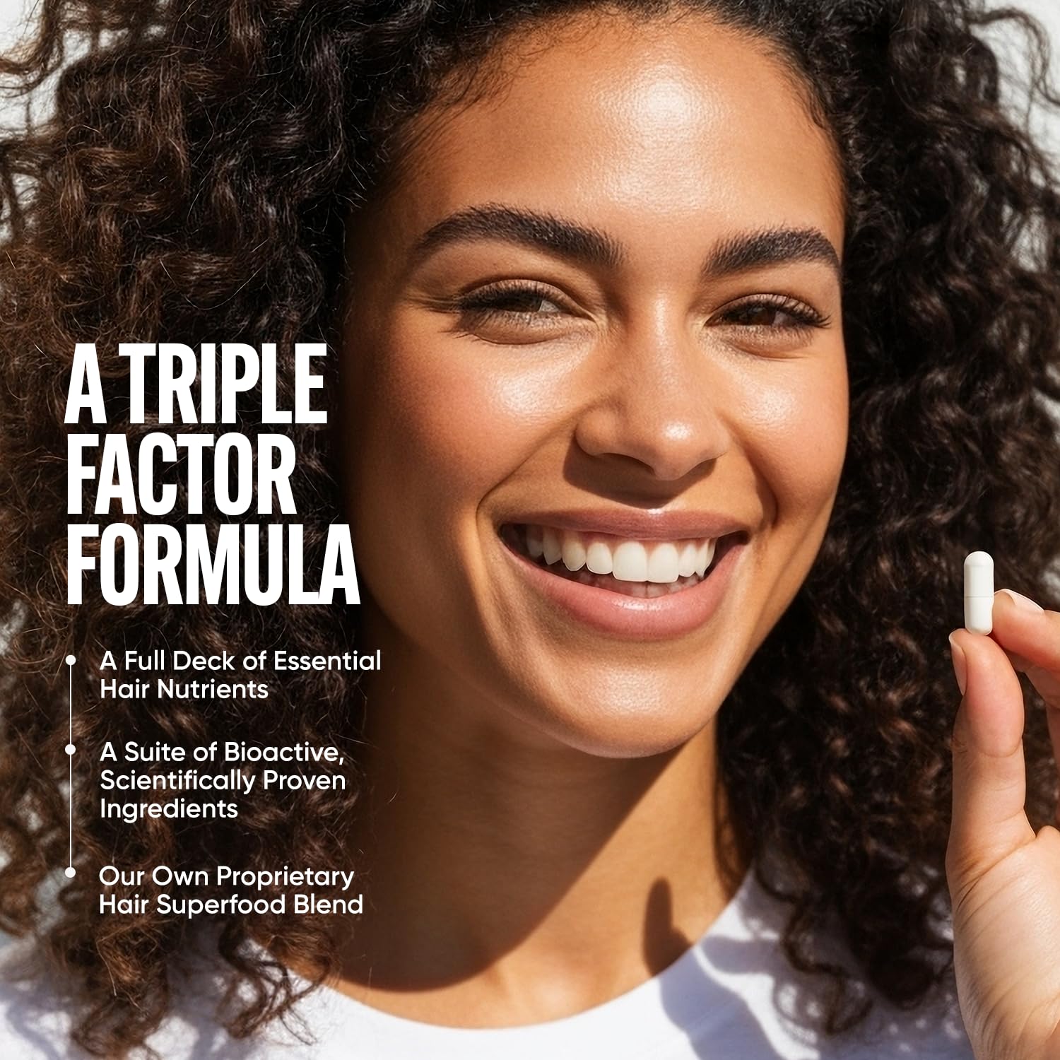 Tru Bloom Hair Growth Vitamins — 2 Month Supply | Clinically Proven Fuller, Thicker Hair | Drug-Free with Biotin, Collagen & Hair Superfoods