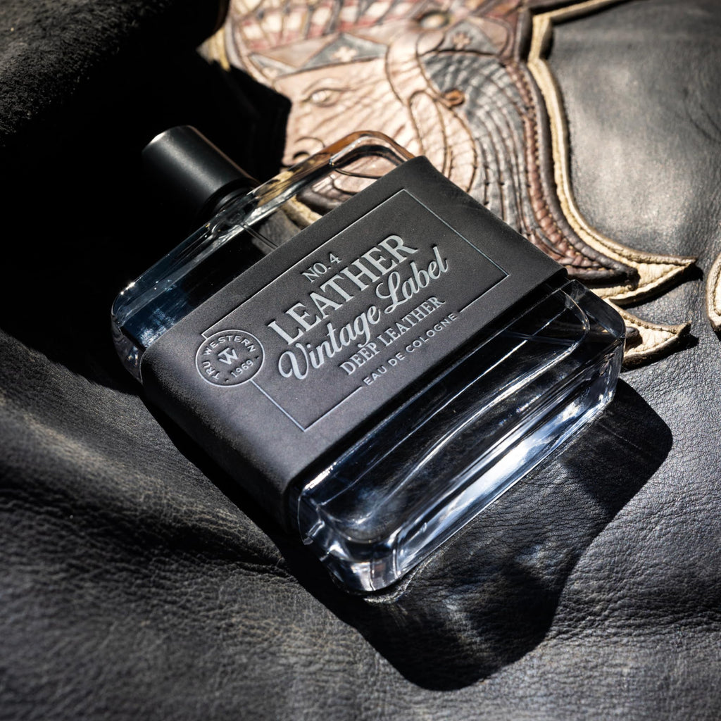 Tru Fragrance Beauty No. 4 Leather - Deep Leather with Vintage Label