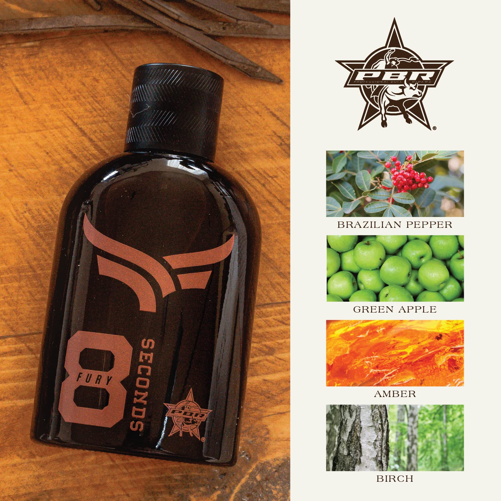 Tru Western PBR 8 Seconds Fury – Warm, Intense Men's Cologne | Tru Fragrance Beauty