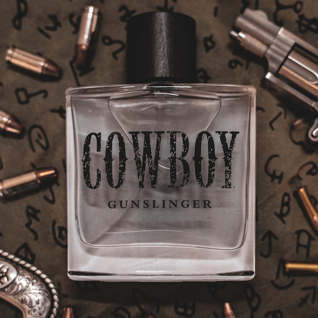 Cowboy Gunslinger Men’s Cologne by Tru Western – Bergamot, Huckleberry & Sage