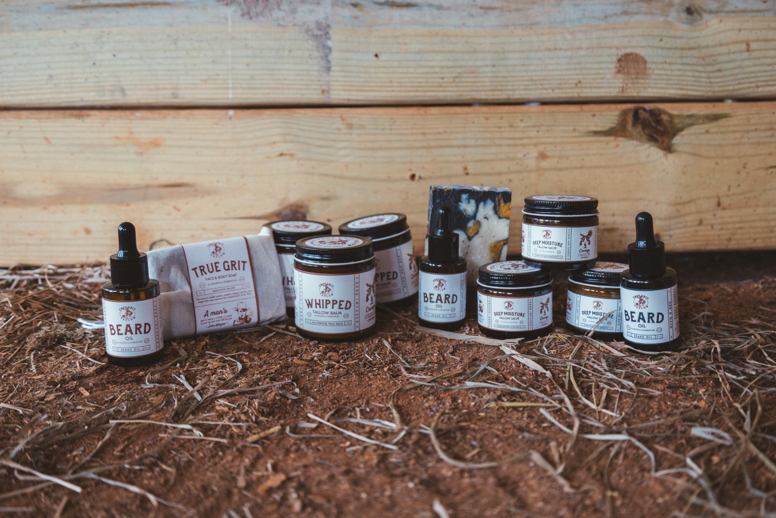True Grit Tallow John Wayne Inspired Deep Moisture Salve – Unscented, Essential Oil Free 2 oz