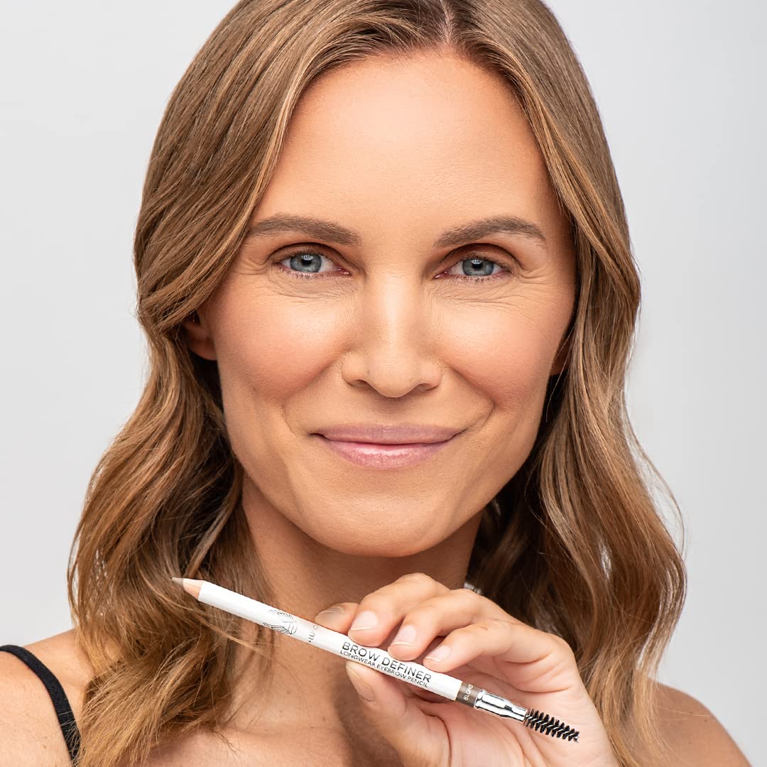 True + Luscious Brow Definer Pencil | Pomade & Powder Hybrid with Organic Castor Oil | Waterproof, Long-Lasting, Vegan & Cruelty-Free | Auburn