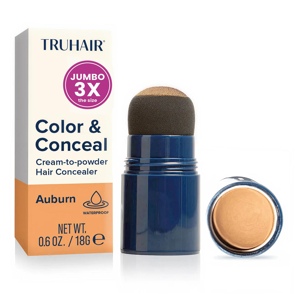 TRUHAIR Jumbo Color & Conceal Waterproof Root Touch Up – Auburn
