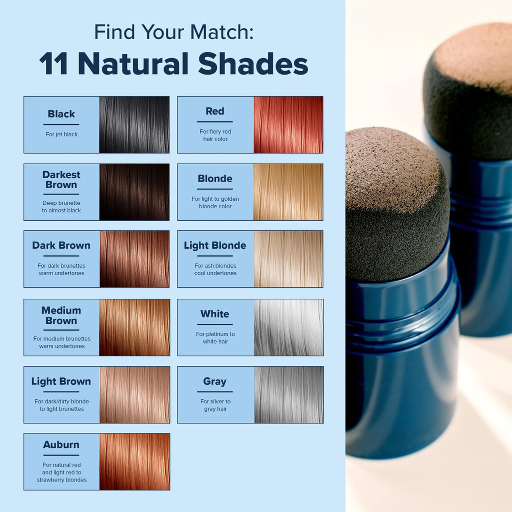 TRUHAIR Jumbo Color & Conceal – Waterproof Root Touch Up for Gray Hair Coverage