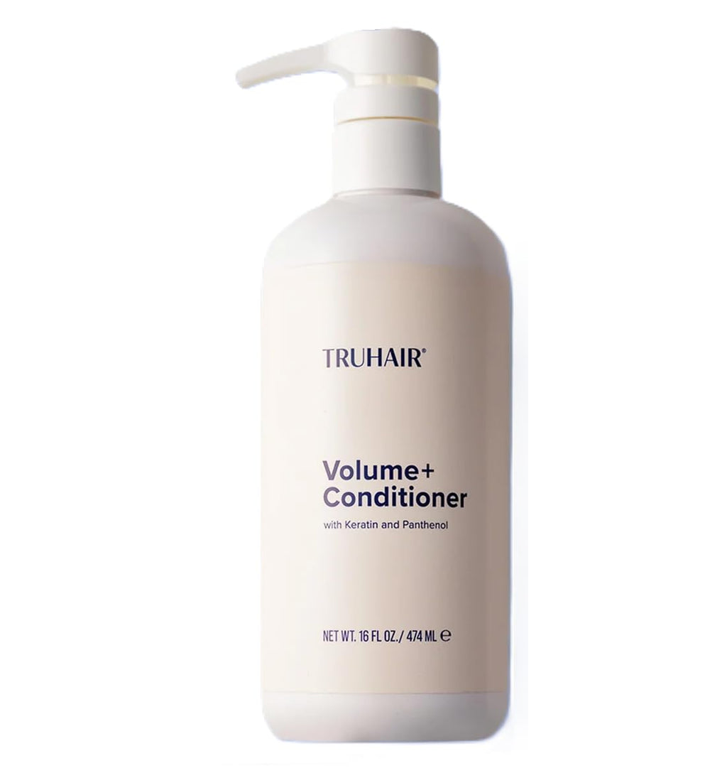 TRUHAIR Volume+ Conditioner with Keratin & Panthenol – Lightweight Hydration & Shine | Super Size 16 oz