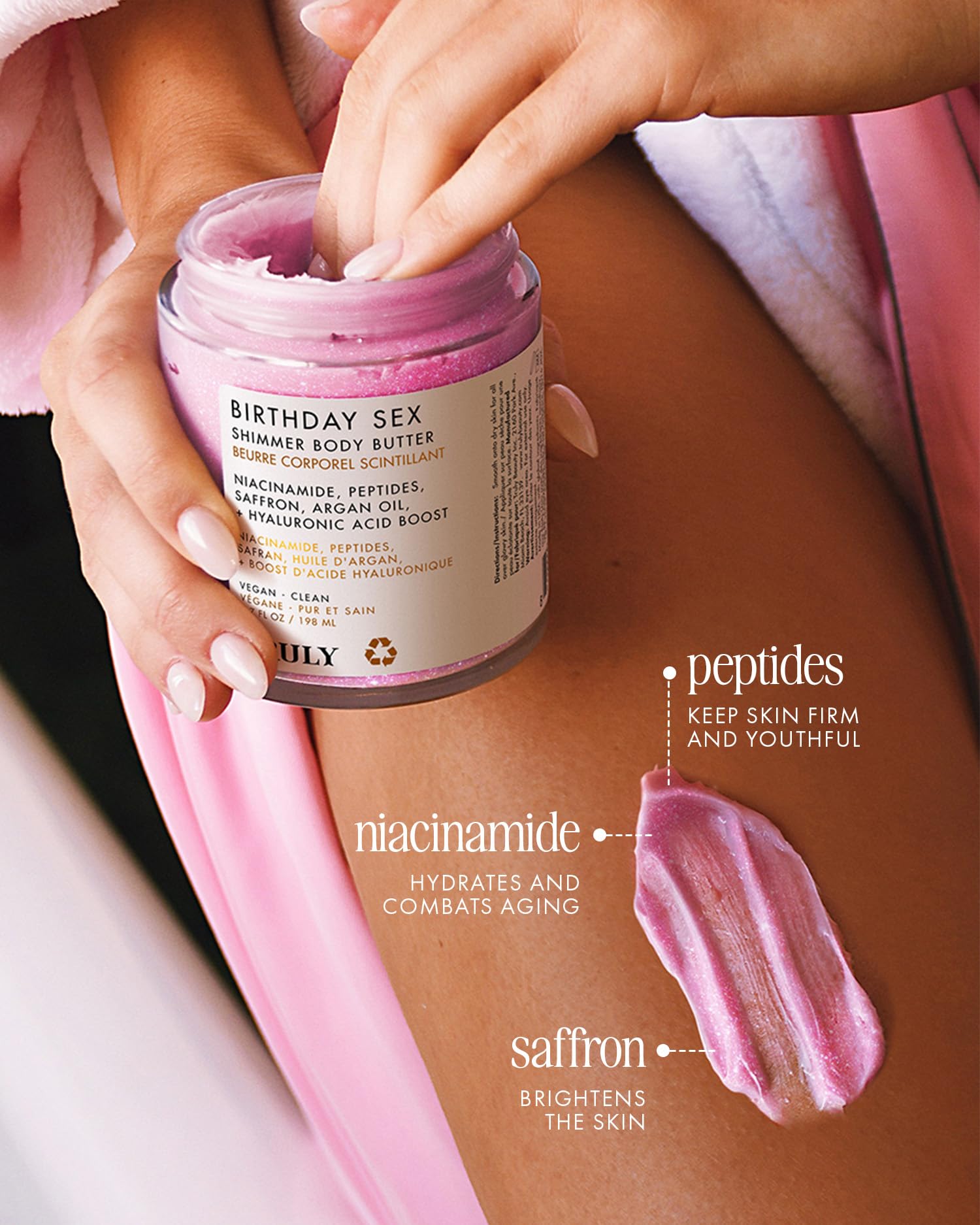 Truly Beauty Birthday Sex Shimmer Body Butter – Hydrating & Firming with Peptides
