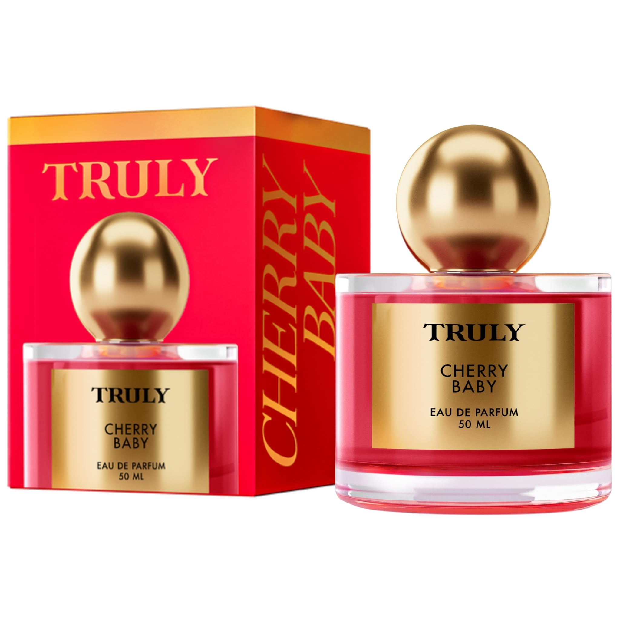 Truly Cherry Baby Eau de Parfum | Long-Lasting Black Cherry, Jasmine & Tonka Bean